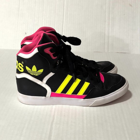 Adidas Womens Extaball Black/Pink Sneaker - Picture 3 of 8
